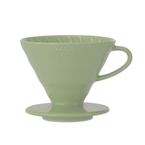 V60 Gotejador de Cerâmica, Tamanho 02, Verde Fumado