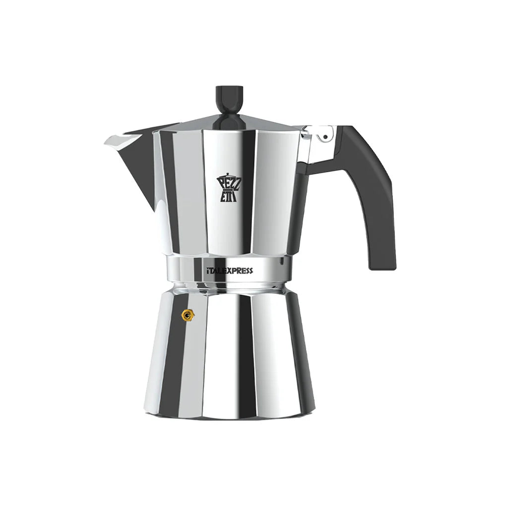 Pezzetti ItalExpress Cafeteira Moka de Alumínio Prateado Clássico para 6 Chávenas